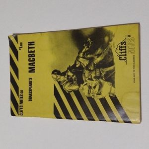 5/$15 Cliff's Notes Macbeth Shakespeare